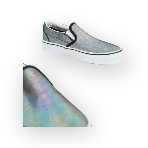 new Vans ™ ®✌︎︎ Prismatic Slip On Skater Sneakers ✌︎︎ Iridescent Suede Prism ✌︎︎ - Picture 2 of 16